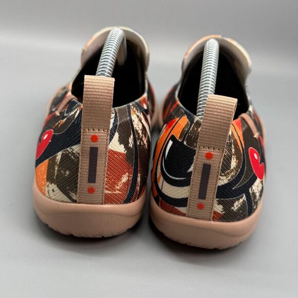 UIN Loafers Men\'s 9.5 Abstract Art Pattern Low Top Slip-On Round Toe Casual main image 5